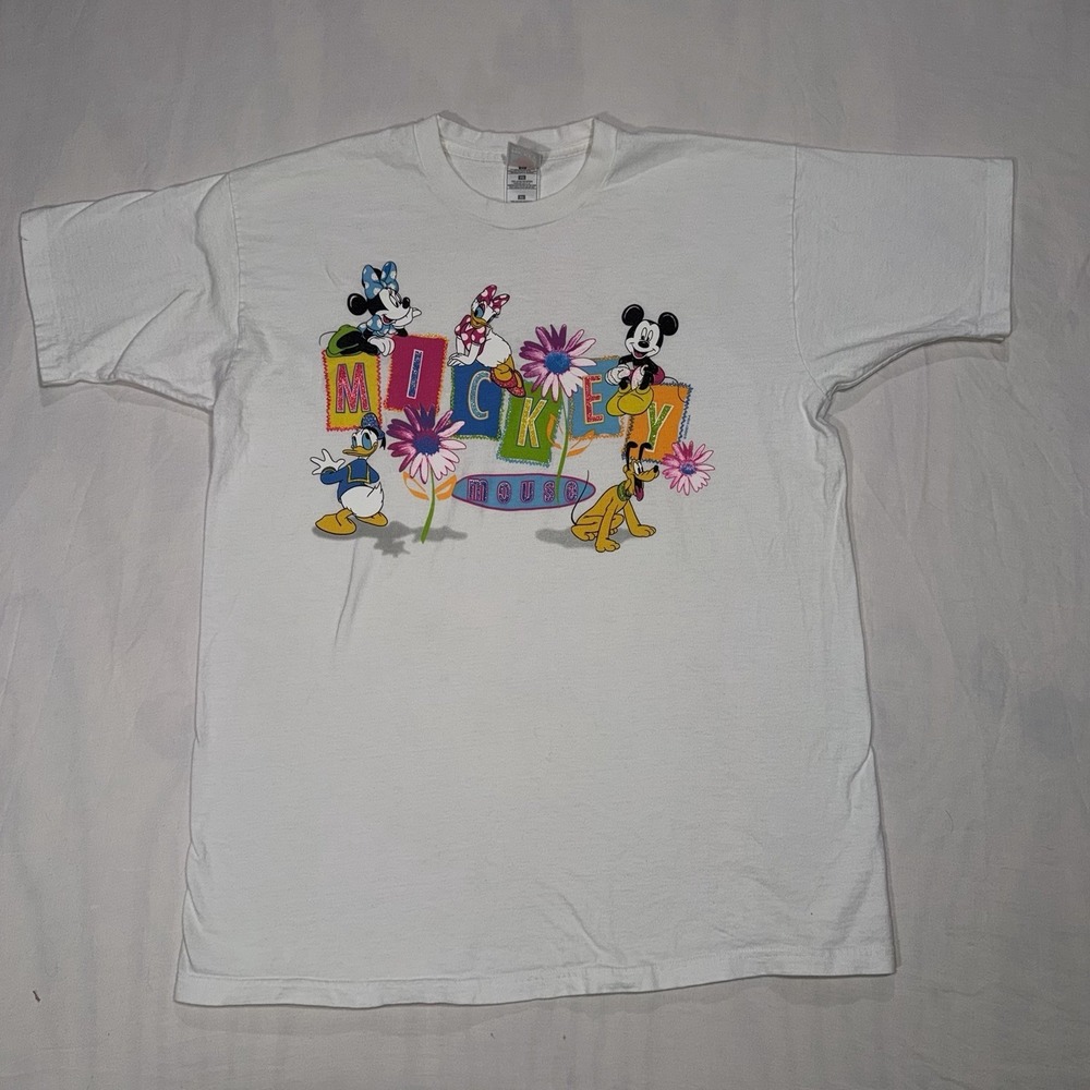 Vintage Mickey Unlimited T-Shirt Mens XL  Minnie Donald Pluto Daisy Duck